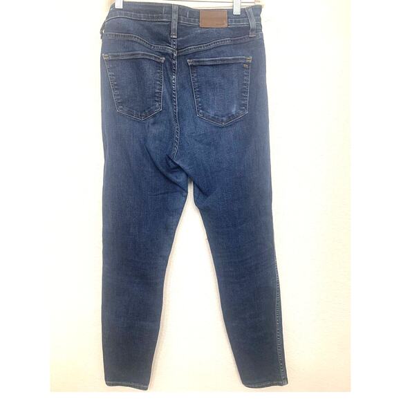 Madewell Skinny Jeans 29 Womens Blue 10" High Rise Skinny Medium Wash Stretch - Picture 2 of 5